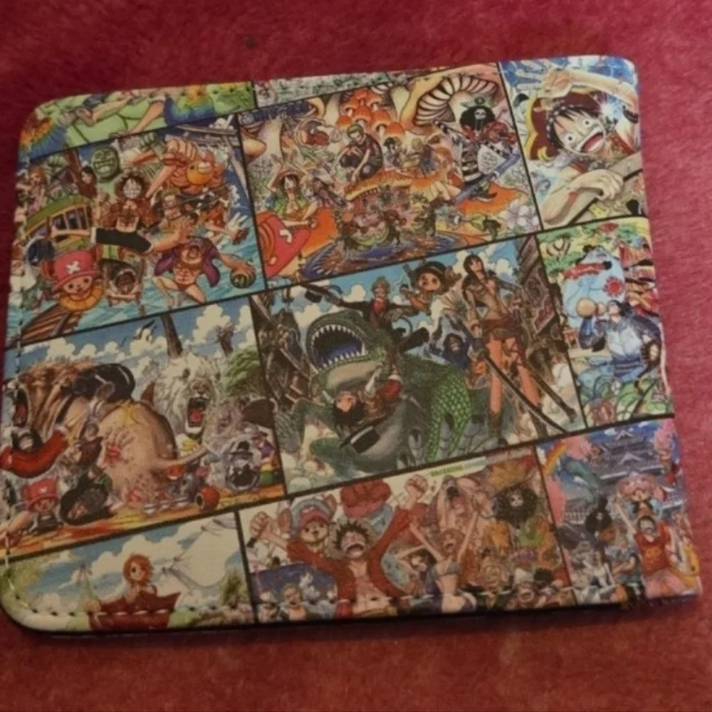 New one piece anime manga leather wallet